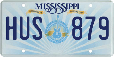 MS license plate HUS879