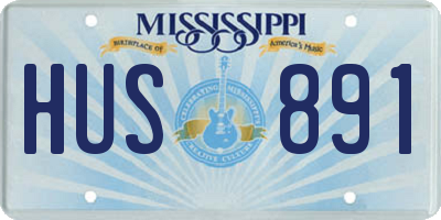 MS license plate HUS891