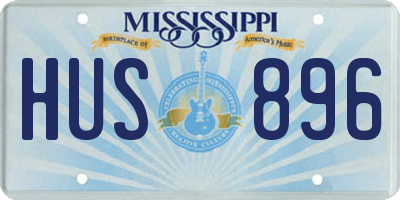 MS license plate HUS896