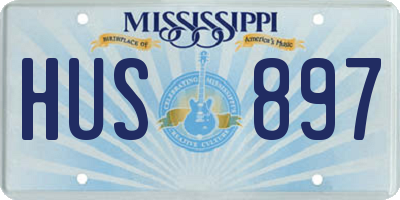 MS license plate HUS897