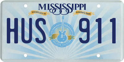 MS license plate HUS911