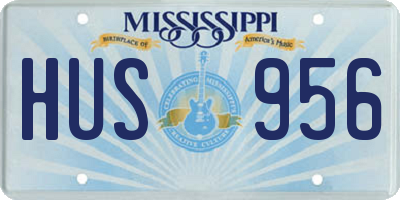 MS license plate HUS956
