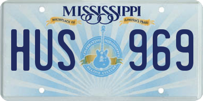 MS license plate HUS969