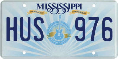 MS license plate HUS976