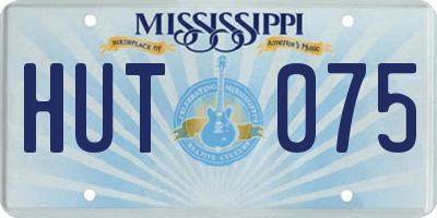 MS license plate HUT075