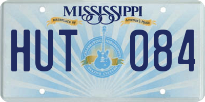 MS license plate HUT084