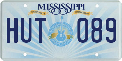 MS license plate HUT089