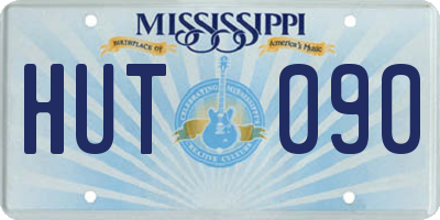 MS license plate HUT090