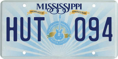 MS license plate HUT094