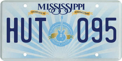 MS license plate HUT095
