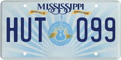 MS license plate HUT099