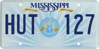 MS license plate HUT127