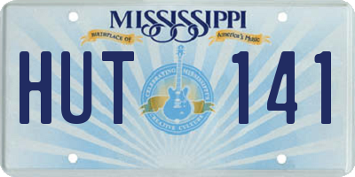 MS license plate HUT141