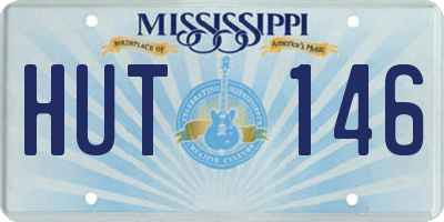 MS license plate HUT146
