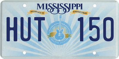 MS license plate HUT150