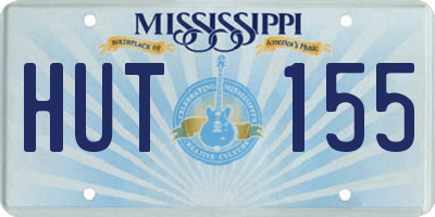 MS license plate HUT155