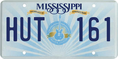 MS license plate HUT161