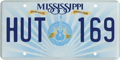 MS license plate HUT169