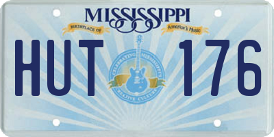 MS license plate HUT176