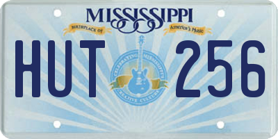 MS license plate HUT256
