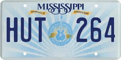 MS license plate HUT264