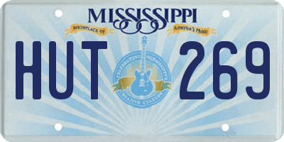 MS license plate HUT269