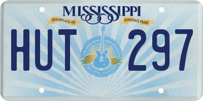 MS license plate HUT297