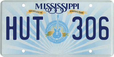 MS license plate HUT306
