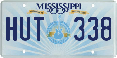MS license plate HUT338