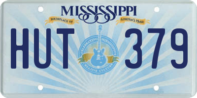MS license plate HUT379