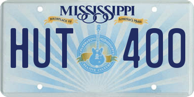 MS license plate HUT400