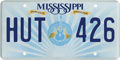 MS license plate HUT426