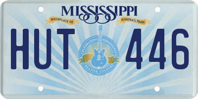 MS license plate HUT446