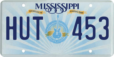 MS license plate HUT453