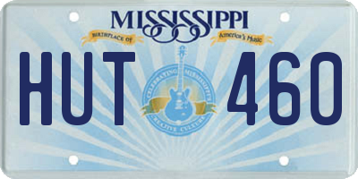 MS license plate HUT460