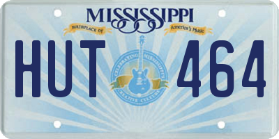 MS license plate HUT464