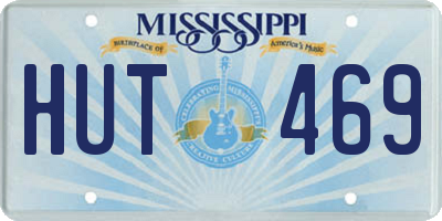 MS license plate HUT469