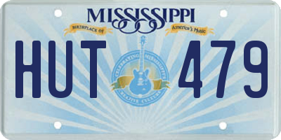 MS license plate HUT479