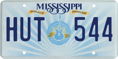 MS license plate HUT544