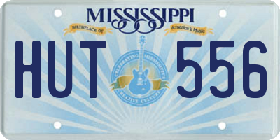 MS license plate HUT556
