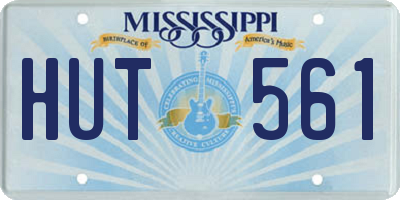 MS license plate HUT561