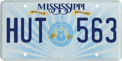 MS license plate HUT563