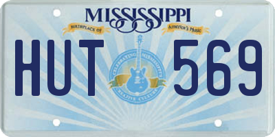 MS license plate HUT569