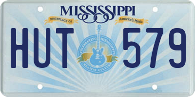 MS license plate HUT579