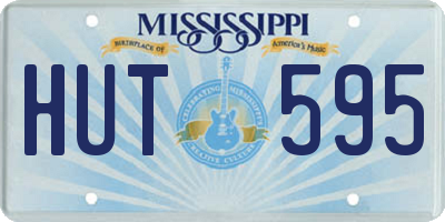 MS license plate HUT595