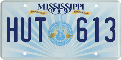 MS license plate HUT613