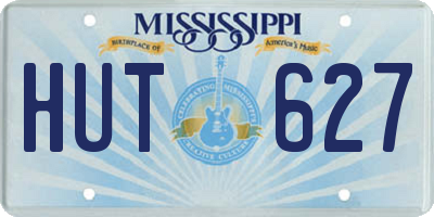 MS license plate HUT627