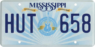 MS license plate HUT658
