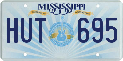 MS license plate HUT695