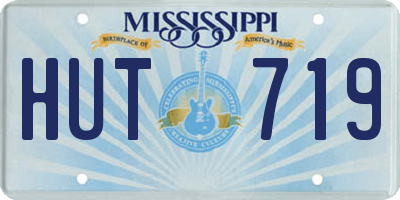 MS license plate HUT719